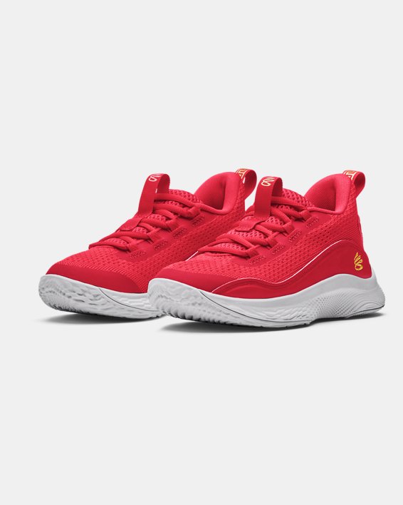 Pre-School Curry 8 Basketball Shoes, Red, pdpMainDesktop image number 3